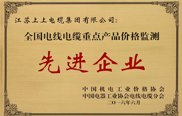 南宫NG28电缆获评“天下电线电缆重点产品价钱监测事情先进企业”