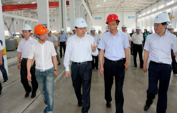 常州市市长费高云一行来南宫NG28电缆督查西厂区三期项目建设情形
