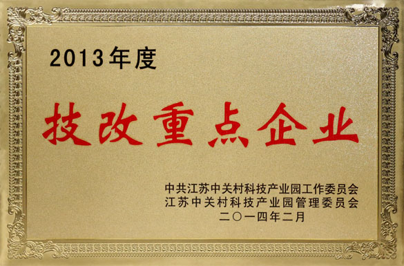 南宫NG28集团荣获“2013年度技改重点企业”称呼