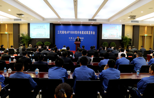 南宫NG28三代核电AP1000壳内电缆效果宣布会乐成召开